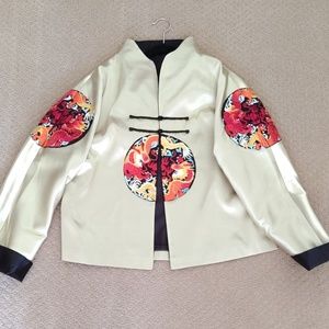 Grace Chuang iridescent silk jacket